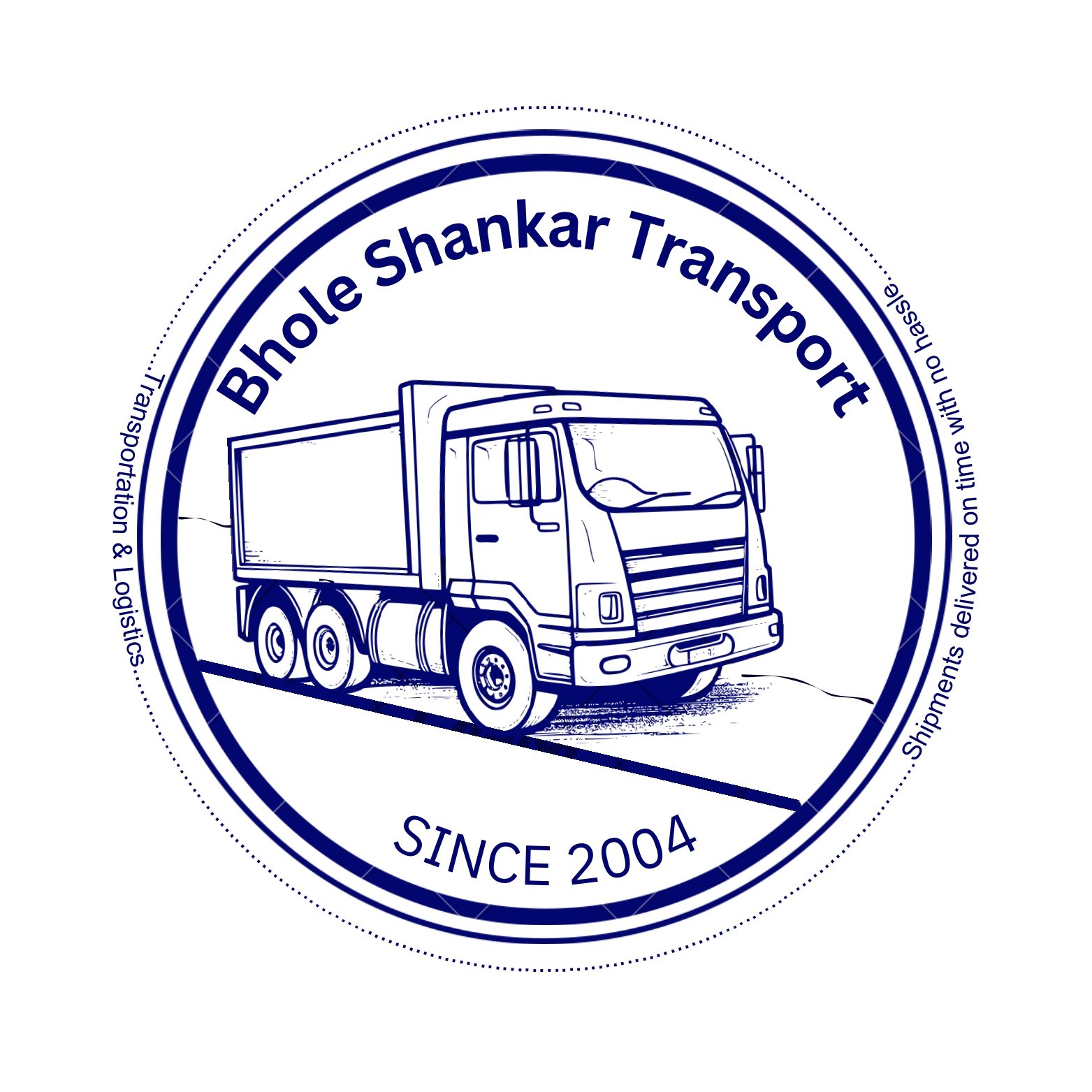 Bhole Shankar Transport Logo